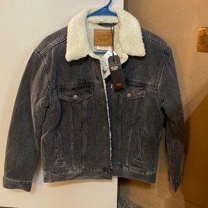 Womens Levi’s Sherpa Jean Jacket Small NWT
